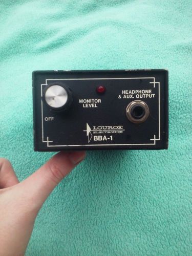 Vintage Louroe Electronics BBA-1 Field Mic Pre-Amp &amp; Monitor