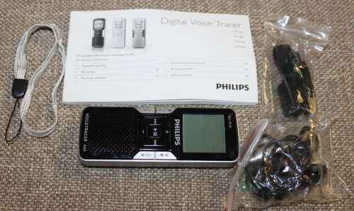 Philips LFH660 Voice Recorder. NEW WITHOUT BOX!! TESTED! ALL ACCESORIES INCLUDED