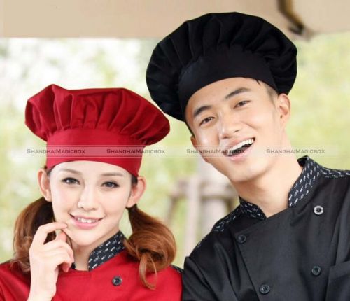 Chef Hat Baker Cloth Adjustable Black/Red/White