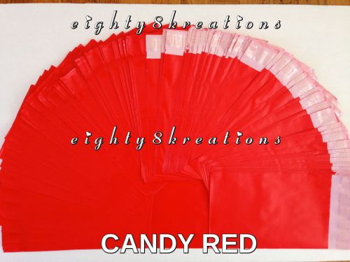 5 CANDY RED Color 6x9 Flat Poly Mailers Shipping Postal Package Envelopes Bags