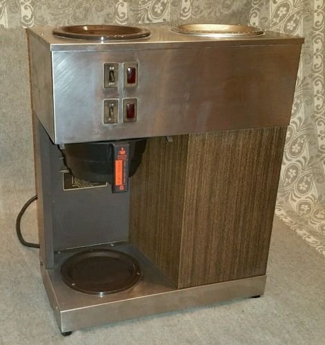 Commercial BUNN two burner VPR Pour-Omatic COFFEE maker Brewer refurb EUC