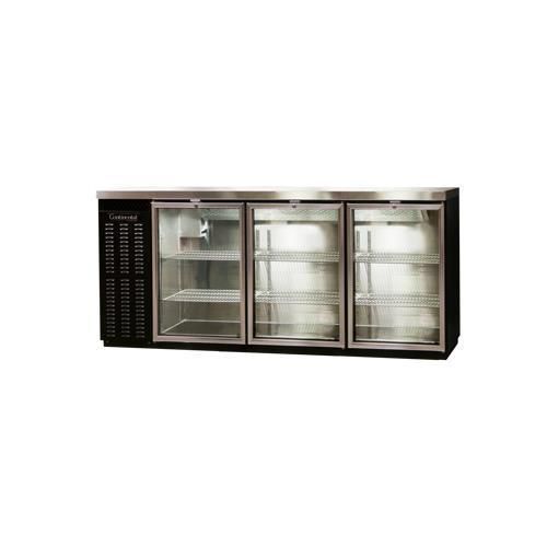 Continental Refrigerator BBC79S-GD Back Bar Cabinet, Refrigerated