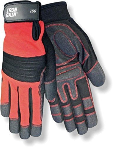 RED STEER Red Steer Ironskin 166-M Anti-Vibration Premium Mechanics Style Glove,