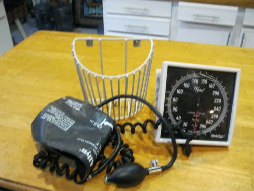 Welch allyn/tycos ce0050  wall mount sphygmomanometer with cuff holders for sale