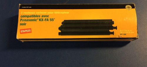 Panasonic Fax Ribbon KX-FA 93 Model SFP-50R, Black, Staples Brand KX-FHD 331 NEW