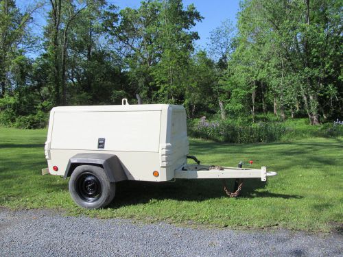 2005 ingersoll rand p185 wjd air compressor, towable, jd diesel, 785 hours! for sale