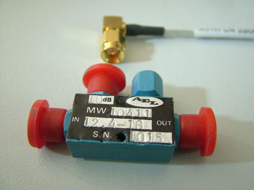 Directional Coupler 12.4 - 18GHz MW10411 SMA 10dB + SMA Cable Testes