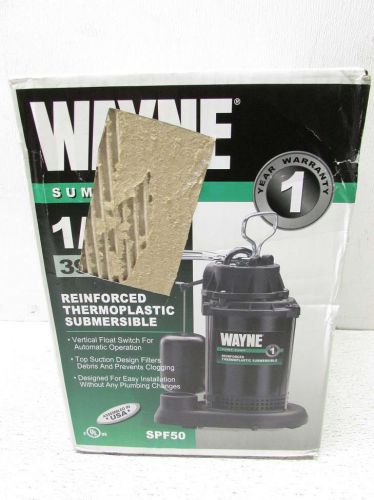 Wayne 1/2 hp thermoplastic sump pump 57611-wyn1 for sale
