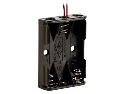 Velleman BH431A BATTERY HOLDER FOR 3 x AAA-CELL (WITH wires)