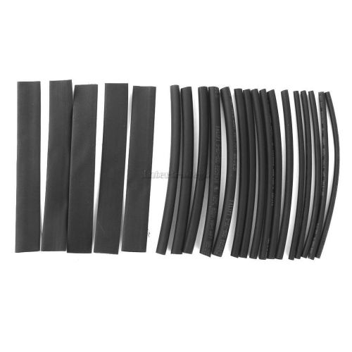 20pcs wire wrap assortment set heat shrinkable shrink tube sleeves black for sale