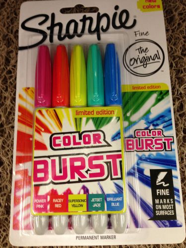 Sharpie Fine Color Burst 5 Piece Set Marker For School, College, Office Use
