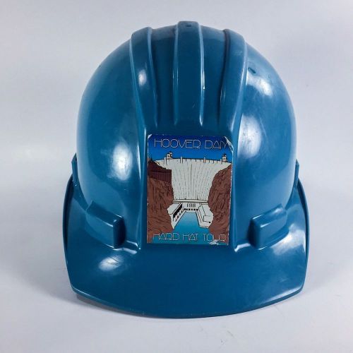 VINTAGE BULLARD 5100 HARD HAT BLUE Hoover Dam Tours