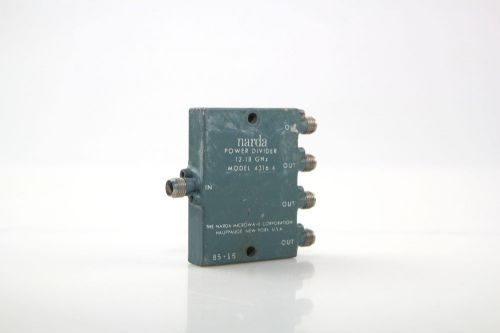 Narda 4316-4 Power Divider, 4-way, 12.0 to 18.0 GHz, SMA(f)