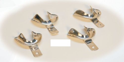 DENTAL IMPRESSION TRAYS NON PERFORATED Equipment SET Of 8Pc.