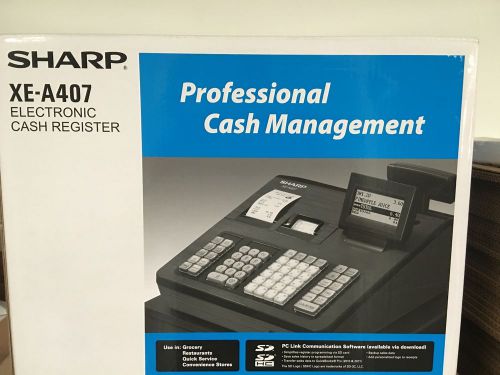 New sharp xea407 advanced reporting cash register for sale