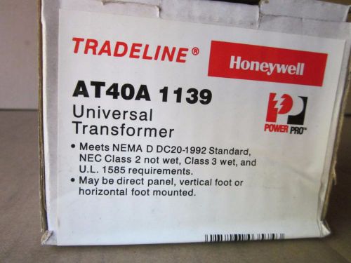 HONEYWELL TRADELINE AT40A 1139 UNIVERSAL TRANSFORMER NEW