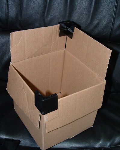 Box corner flap holders (8)  box master -carton clips for packing (reuseable) for sale