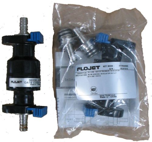 New flojet 65 psi inline water pressure regulator w/stainless steel fittings for sale
