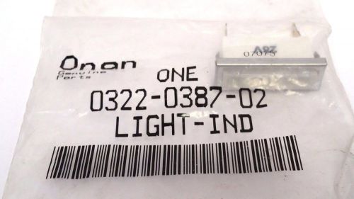 WARNING LIGHT - ONAN 322-396-02 SINGLE INDIVIDUAL INDICATOR LIGHT marked 28 volt