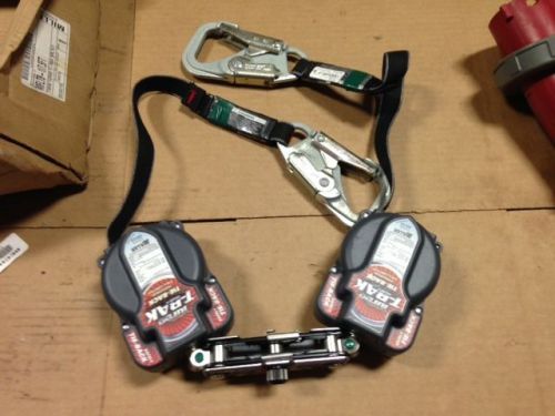 Unused miller fall protection mini double retractable lanyard lifeline for sale