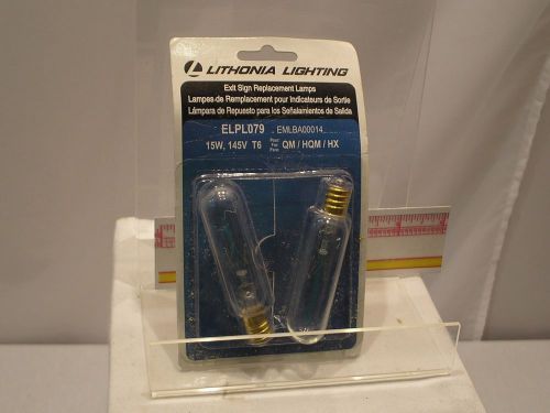 Lithonia lighting(2-pack) 15-watt incandescent t6 tubular exit light bulb for sale