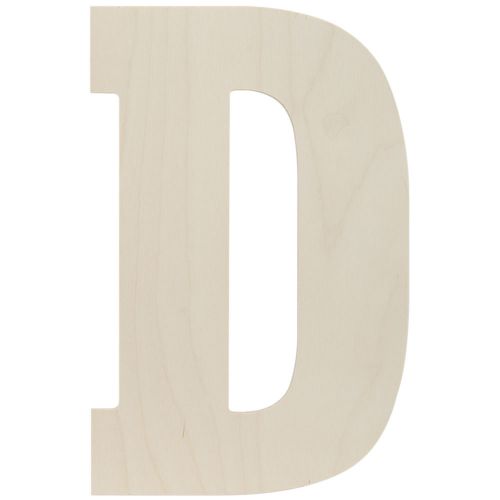 &#034;Baltic Birch Collegiate Font Letters &amp; Numbers 13.5&#034;&#034;-D, Set Of 6&#034;