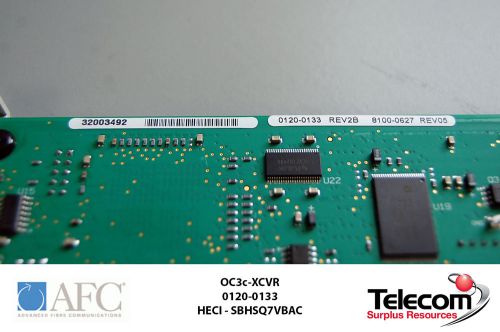 Afc - advanced fiber communications oc3c-xcvr 0120-0133 rev1a  heci - sbhsq7vbaa for sale