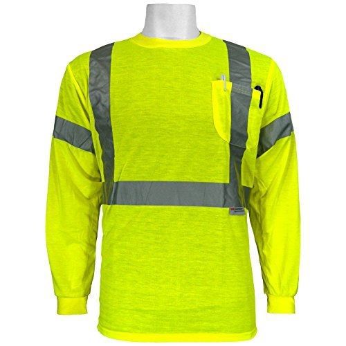 Global Glove GLO-008LS FrogWear Class 3 Long Sleeve Safety T-Shirt with 3M