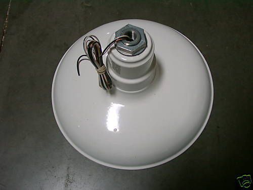 Classic Dome 14&#034; Industrial Lighting Fixture White