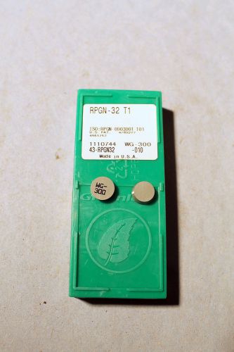 9 GREENLEAF CERAMIC INSERTS  RPGN 32 T1   C3C10