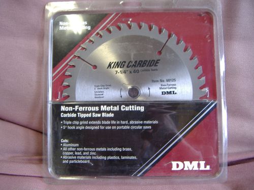 Saw blade 7 1/4 40t t/c carbide new  (407) for sale