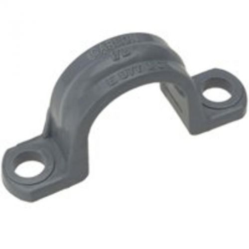 Carlon conduit clamp, 1/2&#034;, pvc, gray, 25/bag 00 conduit straps e977dc25-upc pvc for sale
