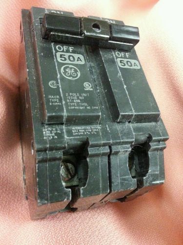 GE,General Electric  2 Pole 50 A  Circuit  Breaker  , THQL250
