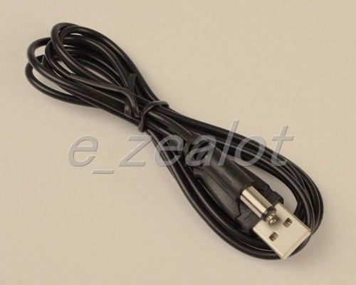 1pcs NEW USB to power line USB to DC 5.5X2.1mm 1.5m