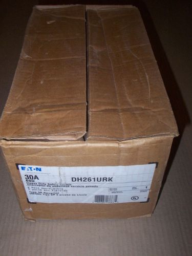Cutler Hammer DH261URK 30 Amp 600v Non Fusible 3R Safety Switch Disconnect NEW