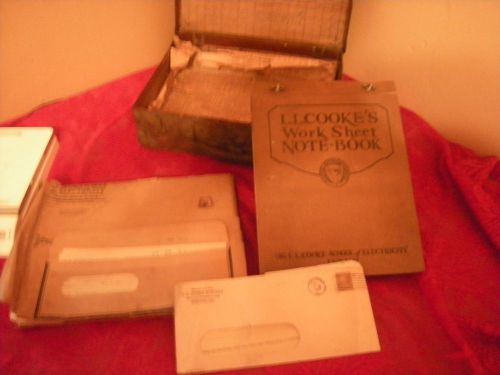 1920&#039;s L.L. COOKE SCHOOL OF ELECTRICITY MANUAL PAPERS TESTS ADS ATTACHE +++ USED