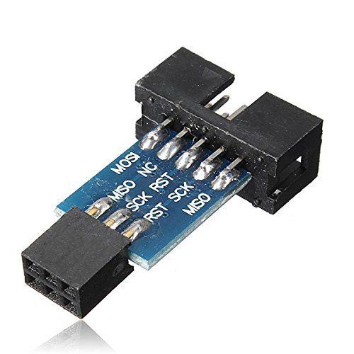 10PCS 10 Pin Convert to Standard 6 Pin Adapter Board ATMEL AVRISP USBASP STK500