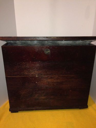 Vintage Fischer Medical Chicago  X-Ray Wood Lead Box