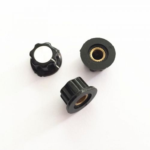 10pcs shaft insert dia potentiometer rotary knobs adjustable turn 16mm top 6mm for sale