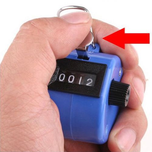 New Manual counter 4 Digit Number Tally Mechanical Golf Sport Lap Church Count