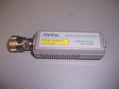 8912 anritsu ma2481d universal power sensor 10mhz - 6 ghz for sale