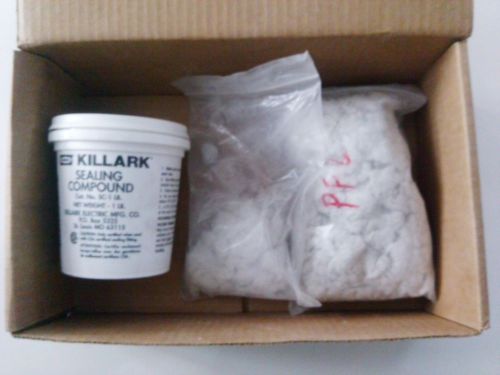 Killark PF-2 Packing Fiber 2.5 oz and Killark SC-1 Sealing Compound