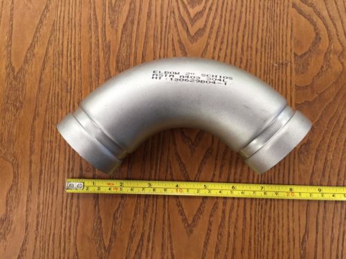 Groove clamp victaulic style stainless SS pipe fitting elbow