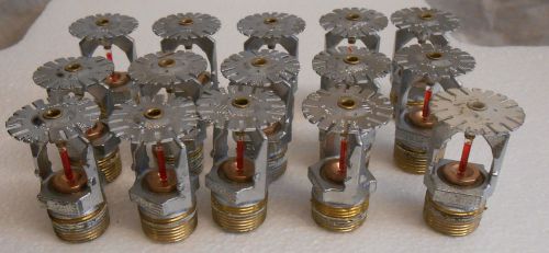 Lot of 15 automatic fire sprinkler heads ty-5237 3/4 inch k5.6 155  k-11.2 for sale