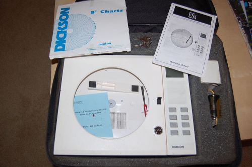 Dickson esx universal input chart pressure recorder hvac cleanroom w/charts for sale