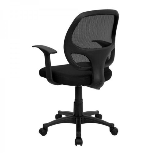 Black Mesh Computer Chair - Office - Desk - Ergonomic - New Modern - Task - Back