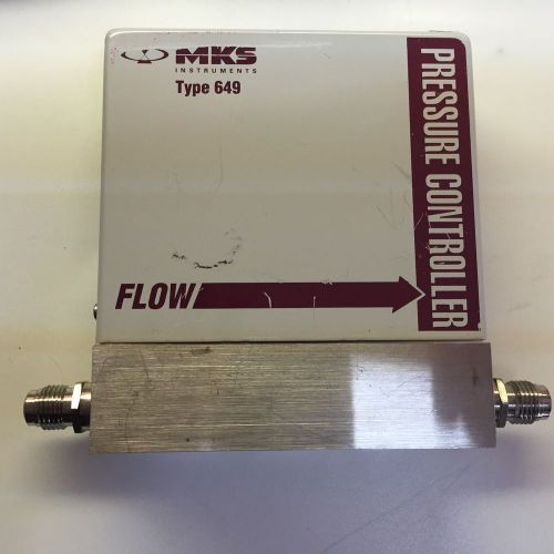 Mks 649a11t51cavr pressure controller valve type 649 range 50 sccm, gas n2 10 to for sale
