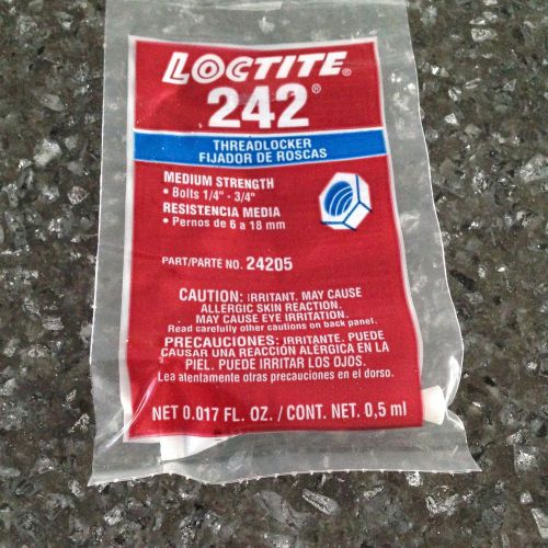 Lot of 26 Loctite 242 Small One time use packs New! .017 fl. oz.