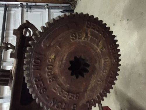 Beebe brothers (bros)   5 ton, two speed manual hand winch for sale