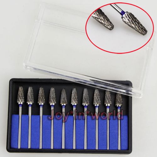 10pcs hp tungsten carbide steel burs polisher drill 2.35mm dental lab jewellery for sale